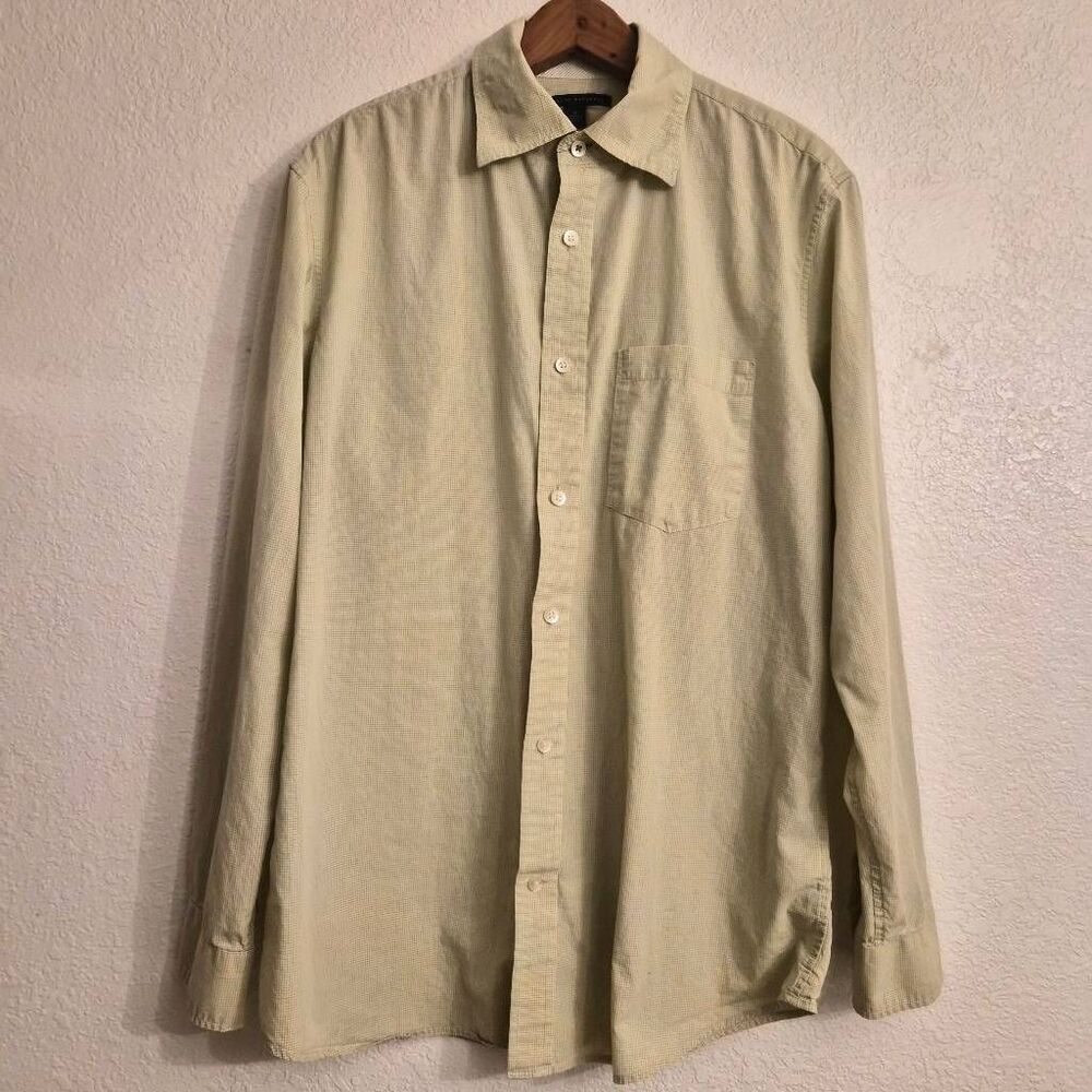 Banana Republic Men's Long-sleeve Button-down Collared Shirt: Spring Green: M